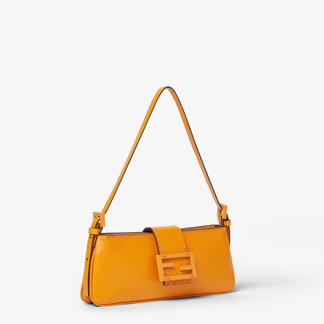Fendi Baby B. Dark orange leather mini-bag - Image 6